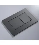 Панель змиву KOER KT-0602-07 240x160x10mm пластикова, кнопка квадратна (колір графіт) (KR5183) фото - 4