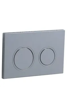 Панель змиву KOER KT-0605-01 220x140x12mm пластикова, кнопка кругла (колір хром) (KR5317)