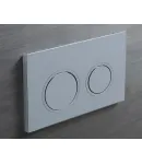 Панель змиву KOER KT-0605-01 220x140x12mm пластикова, кнопка кругла (колір хром) (KR5317) фото - 4