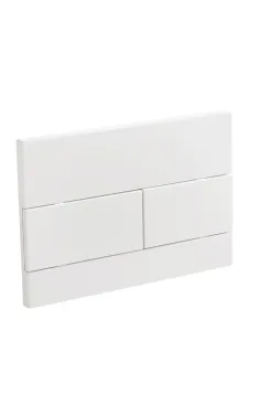 Панель змиву KOER KT-0603-03 240x160x10mm пластикова, кнопка лінійна (колір білий) (KR5318)