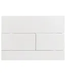 Панель змиву KOER KT-0603-03 240x160x10mm пластикова, кнопка лінійна (колір білий) (KR5318) фото - 3