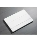 Панель змиву KOER KT-0603-03 240x160x10mm пластикова, кнопка лінійна (колір білий) (KR5318) фото - 4