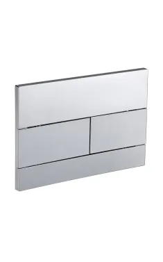 Панель змиву KOER KT-0603-01 240x160x10mm пластикова, кнопка лінійна (колір хром) (KR5319)