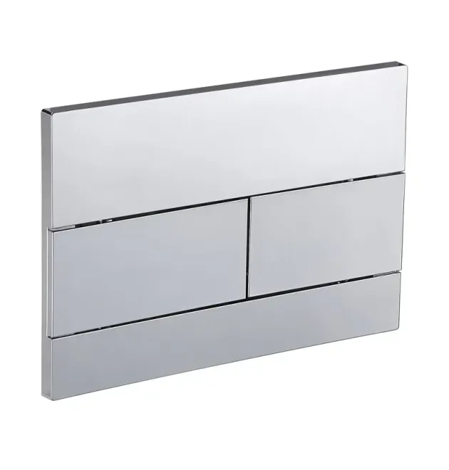 Панель змиву KOER KT-0603-01 240x160x10mm пластикова, кнопка лінійна (колір хром) (KR5319) фото - 1