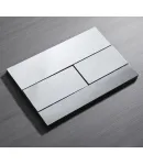 Панель змиву KOER KT-0603-01 240x160x10mm пластикова, кнопка лінійна (колір хром) (KR5319) фото - 2