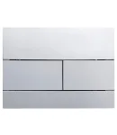 Панель змиву KOER KT-0603-01 240x160x10mm пластикова, кнопка лінійна (колір хром) (KR5319) фото - 3
