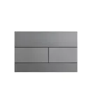 Панель змиву KOER KT-0603-07 240x160x10mm пластикова, кнопка лінійна (колір графіт) (KR5321) фото - 4