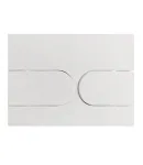 Панель змиву KOER KT-0604-03 240x160x10mm пластикова, кнопка закруглена (колір білий) (KR5322) фото - 4
