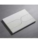 Панель змиву KOER KT-0604-03 240x160x10mm пластикова, кнопка закруглена (колір білий) (KR5322) фото - 5