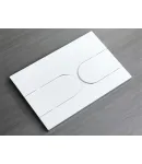 Панель змиву KOER KT-0604-03 240x160x10mm пластикова, кнопка закруглена (колір білий) (KR5322) фото - 6