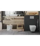 Панель змиву KOER KT-0604-01 240x160x10mm пластикова, кнопка закруглена (колір хром) (KR5323) фото - 2