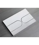 Панель змиву KOER KT-0604-01 240x160x10mm пластикова, кнопка закруглена (колір хром) (KR5323) фото - 4