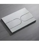 Панель змиву KOER KT-0604-01 240x160x10mm пластикова, кнопка закруглена (колір хром) (KR5323) фото - 6