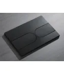 Панель змиву KOER KT-0604-05 240x160x10mm пластикова, кнопка закруглена (колір чорний матовий) (KR5324) фото - 3