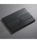 Панель змиву KOER KT-0604-05 240x160x10mm пластикова, кнопка закруглена (колір чорний матовий) (KR5324) фото - 5