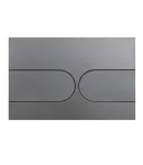 Панель змиву KOER KT-0604-07 240x160x10mm пластикова, кнопка закруглена (колір графіт) (KR5325) фото - 5