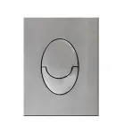 Панель змиву KOER KT-0606-01 157x198x3mm пластикова, кнопка закруглена (колір хром) (KR5342) фото - 7