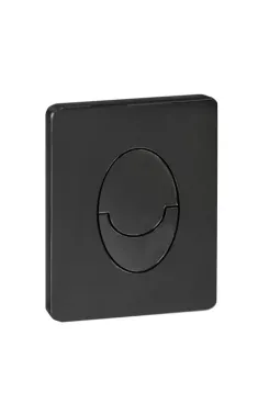 Панель змиву KOER KT-0606-05 157x198x3mm пластикова, кнопка закруглена (колір чорний матовий) (KR5343)
