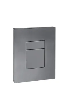 Панель змиву KOER KT-0607-07 157x198x3mm пластикова, кнопка квадратна (колір графіт) (KR5345)