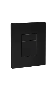 Панель змиву KOER KT-0607-05 157x198x3mm пластикова, кнопка квадратна (колір чорний матовий) (KR5346)