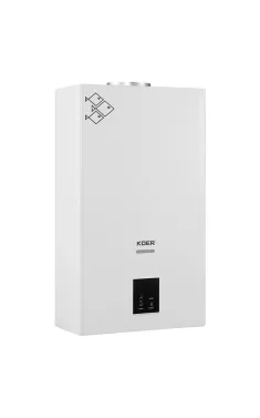 Газовая колонка KOER KWH.G0210 WHITE дымоходная с модуляцией 10 л/мин, цвет белый (KR5556)