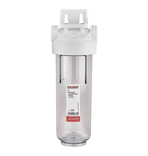 Колба фільтру для холодної води KOER KV-20-1/2 6 атмосфер 1/2″ (KR5636) фото - 1