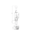Арматура спускна для інсталяції KT-0407 KOER KT-1201 (KR5645) фото - 2