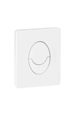 Панель змиву KOER KT-0606-03 157x198x3mm пластикова, кнопка закруглена (колір білий) (KR5713)