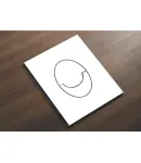 Панель змиву KOER KT-0606-03 157x198x3mm пластикова, кнопка закруглена (колір білий) (KR5713) фото - 3