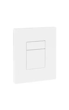Панель змиву KOER KT-0607-03 157x198x3mm пластикова, кнопка квадратна (колір білий) (KR5714)