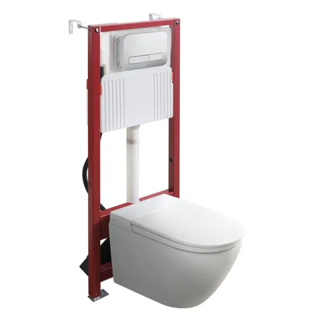 Комплект: KOER TB-0301 SMART Унитаз-биде подвесной TB-0101 с электронным управлением + Инсталляция KT-0409 + панель KT-0609-01 CHROME (KR6116) фото - 1