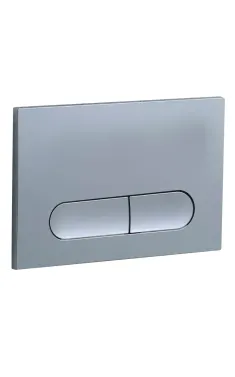 Панель змиву KOER KT-0608-01 240x160x10mm пластикова, кнопка закруглена (колір хром) (KR6124)