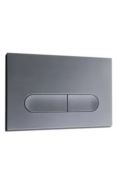 Панель змиву KOER KT-0608-07 240x160x10mm пластикова, кнопка закруглена (колір графіт) (KR6128)
