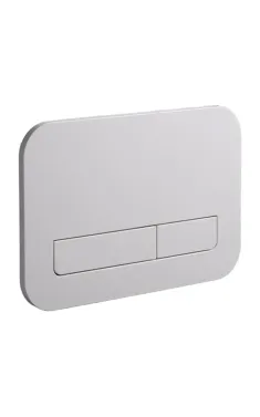 Панель змиву KOER KT-0609-03 240x160x7mm пластикова, кнопка лінійна (колір білий) (KR6129)