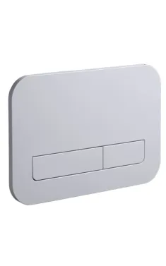 Панель змиву KOER KT-0609-01 240x160x7mm пластикова, кнопка лінійна (колір хром) (KR6130)