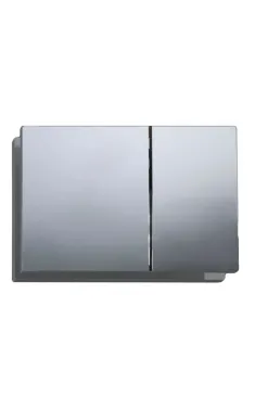 Панель змиву KOER KT-0610-01 240x160x32mm пластикова, кнопка квадратна (колір хром) (KR6135)