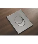 Панель змиву KOER KT-0606-02 157x198x3mm пластикова, кнопка закруглена (SS COLOR) (KR6238) фото - 3