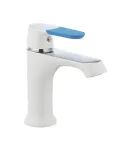 Смеситель для умывальника MIXXUS PREMIUM TIGER 001 NUT WHITE, белый глянцевый — фото 3