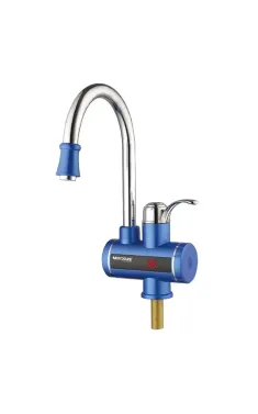 Водонагрівач 3 kW проточний MIXXUS Electra 240-E BLUE з індик. темп., RESET, на мийку (колір блакитний) (MI2747)