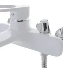 Настенный однорычажный смеситель для ванны MIXXUS NEVADA 009 EURO WHITE, белый матовый — фото 3