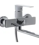 Смеситель для ванны MIXXUS PREMIUM EVA 006 EURO WHITE, белый матовый/хром — фото 2