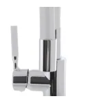 Змішувач для кухні MIXXUS PREMIUM RIO 011 REFL.WHITE з гнучким виливом, хром і білий — фото 2