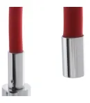 Смеситель для кухни MIXXUS PREMIUM RIO 011 REFL.RED с гибким изливом, хром и красный — фото 4