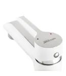 Змішувач для умивальника MIXXUS PREMIUM EDEM 001 WHITE, білий матовий/хром — фото 2