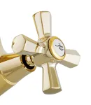Змішувач для умивальника MIXXUS PREMIUM RETRO GOLD-161 (Колір золото) — фото 3