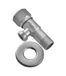 Кран для підключення сантехприладів MIXXUS VAL-06-1/2x1/2 з нерж. сталі SUS304 (Колір нерж) (MI6056) фото - 2