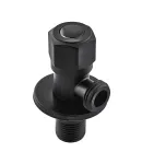 Кран для подключения сантехприборов MIXXUS VAL-06-1/2x1/2 BLACK из нержавеющей стали SUS304 (Цвет чёрный) (MI6058) фото - 3