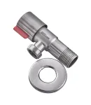 Кран для подключения сантехприборов MIXXUS VAL-02-1/2x1/2 из нержавеющей стали SUS304 (Цвет красный) (MI6118) фото - 2