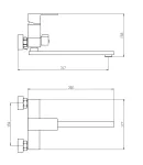 Смеситель для ванны MIXXUS TRINITY 006 EURO — фото 2