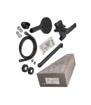 Змішувач для ванни MIXXUS PREMIUM DERBY 006 EURO BLACK, чорний матовий, настінний, одноважільний — фото 2